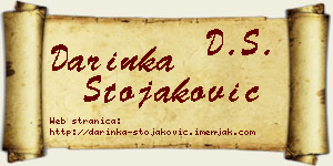 Darinka Stojaković vizit kartica